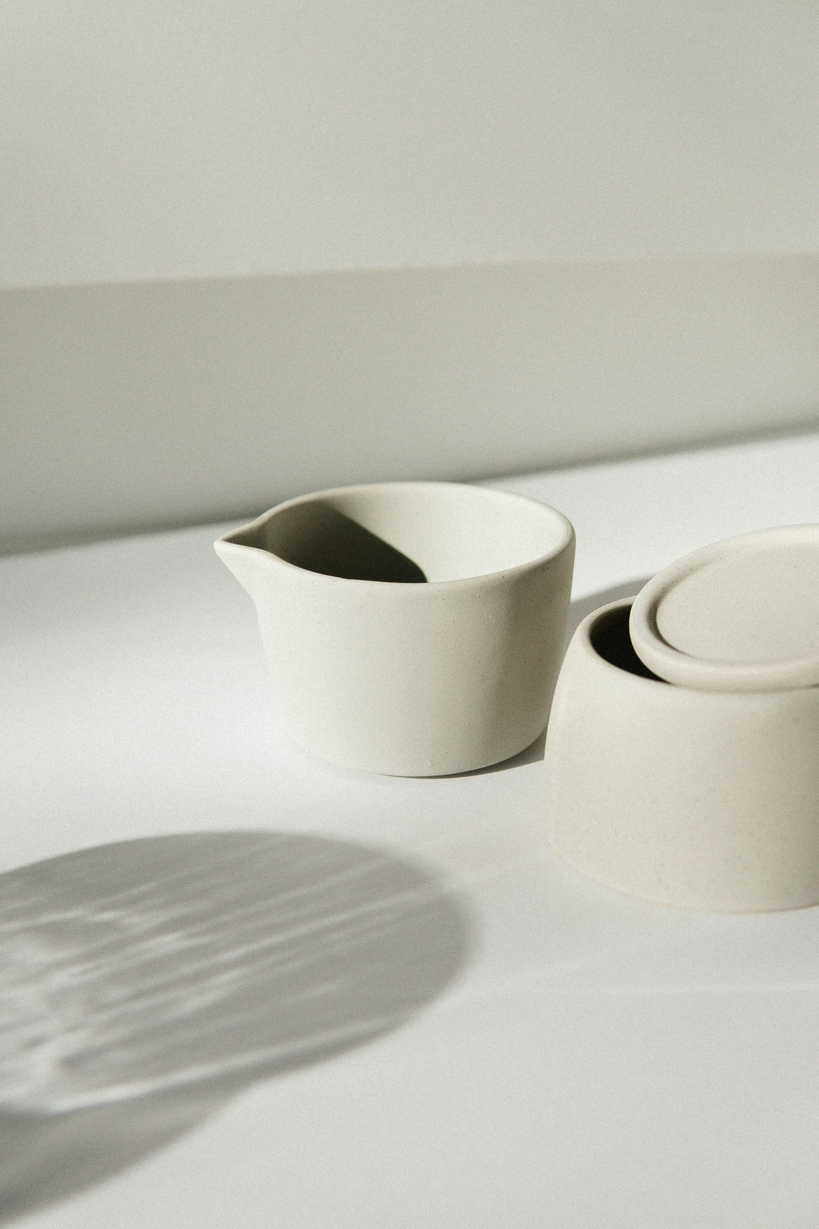 Handmade ceramic pitcher