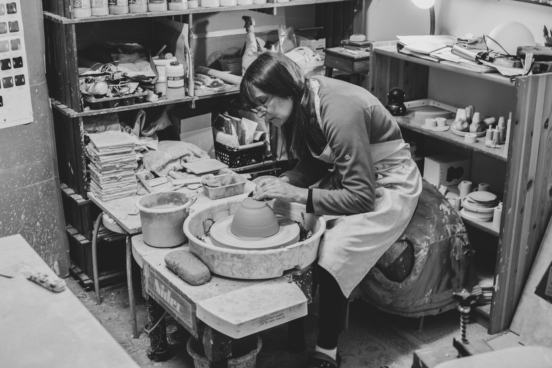 Inside the Kiln & Clay studio